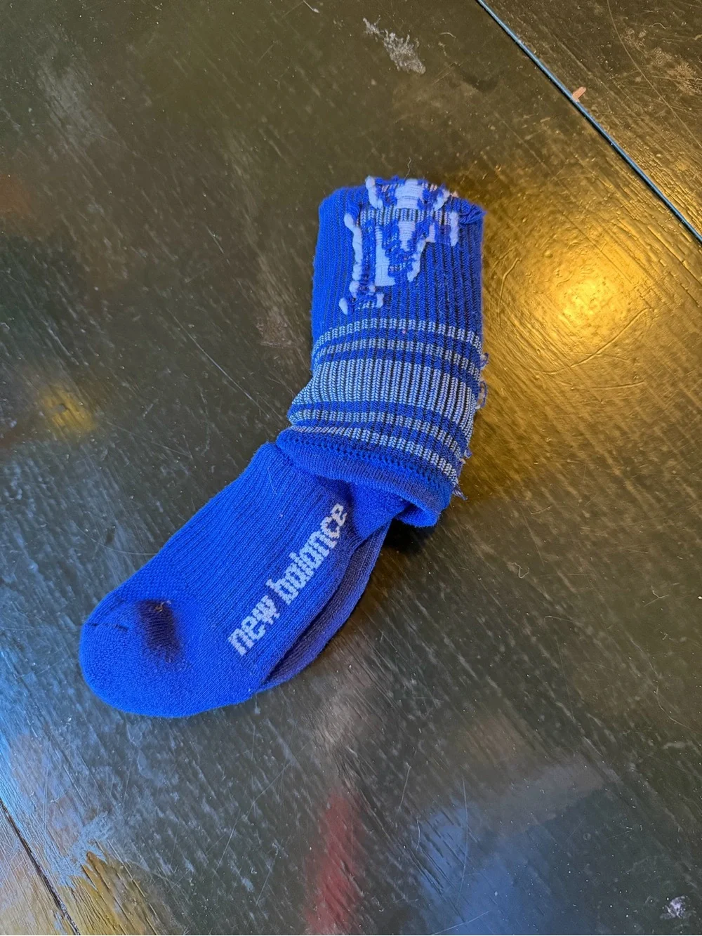 Blue Dodgers socks by New Balance